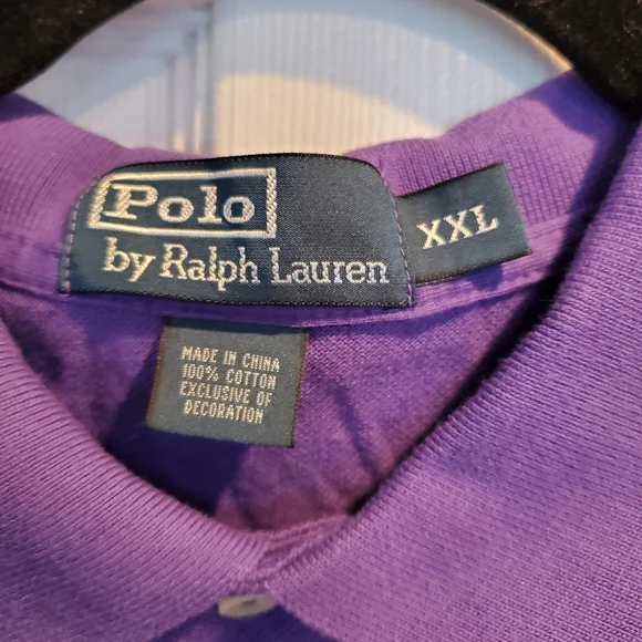 Men's purple polo shirt size 2XL - Picture 7 of 10